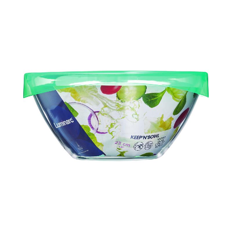 SALADIER ROND TRANSPARENT VERRE Ø 23 CM LUMINARC