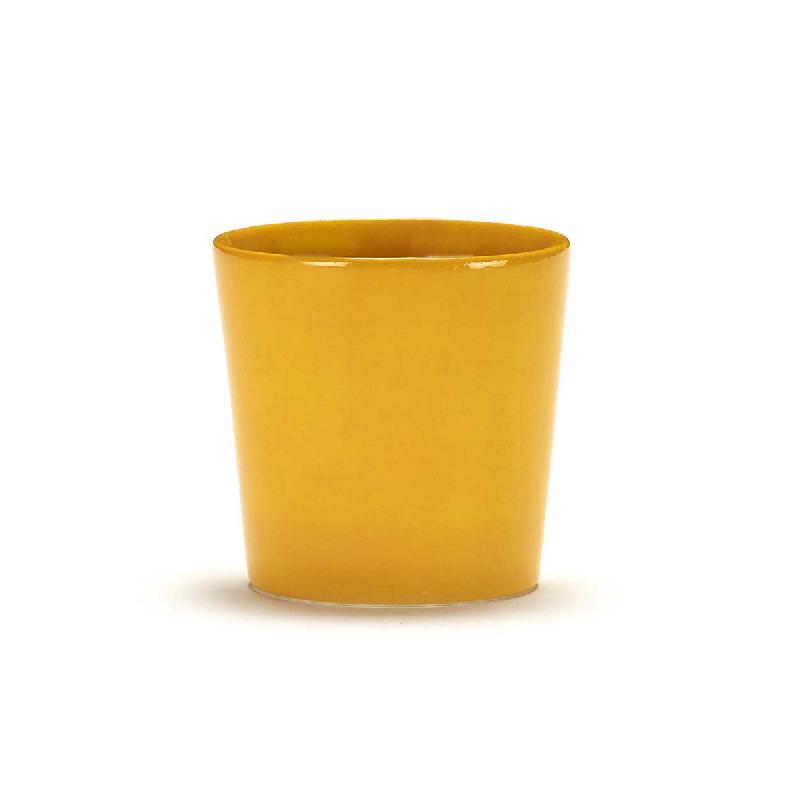 TASSE À CAFÉ ROND SUNNY YELLOW GRÈS 25 CL 7,5 CM Ø 7,5 CM FEAST BY OTTOLENGHI SERAX