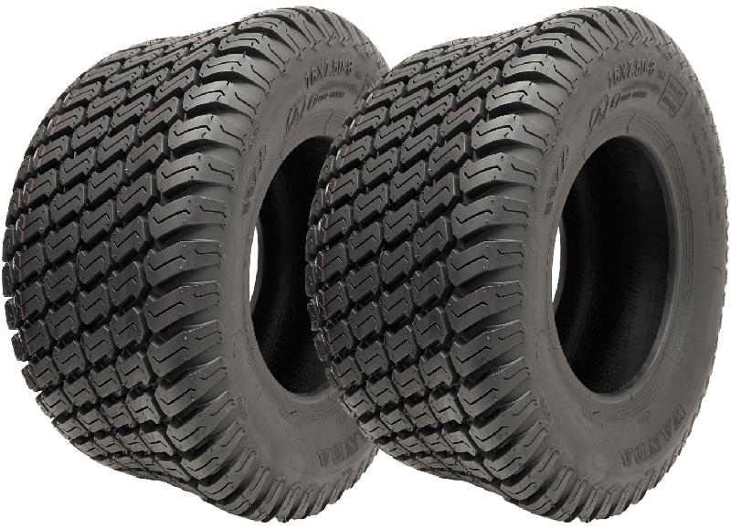 16x7.50-8 Grass Tyres 4ply Wanda P332 Turf Ride On Lawnmower Tires (Set of 2)_0