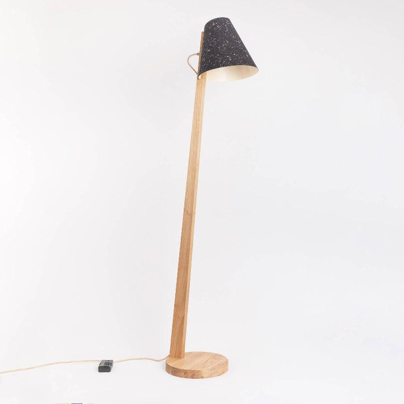 ALMUT VON WILDHEIM ALMUT 1411 LAMPADAIRE COURBÉ Ø30CM LIÈGE
