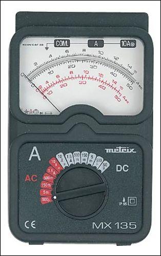 AMPÈREMÈTRE ANALOGIQUE PORTABLE, 10A AC/DC_0