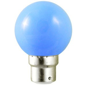 AMPOULE LED GLOBE B22 1W BLEU VISION-EL 7643C