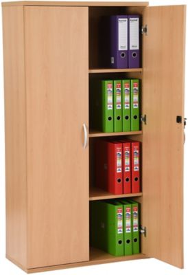 Armoire de bureau haute en bois avec 2 portes en verre - H:1m93- Armoires  en bois - Consultez nos produits en ligne ou en magasi
