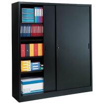 Armoire porte coulissante 200x180cm noir_0