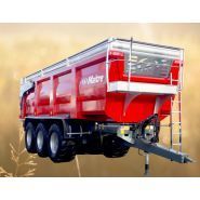 Atlas 12 - Benne agricole monocoque Maitre-Simonneau - Charge 12 t - Hublot avant, porte hydraulique et options inox_0