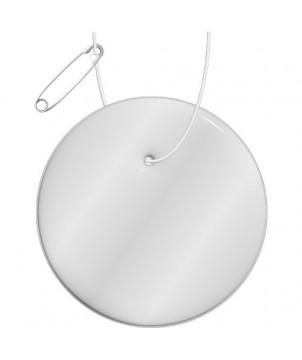 ATTACHE RÉFLÉCHISSANTE RONDE EN PVC H-09 RFX - BLANC - ACCESSOIRES DE SÉCURITÉ PUBLICITAIRES