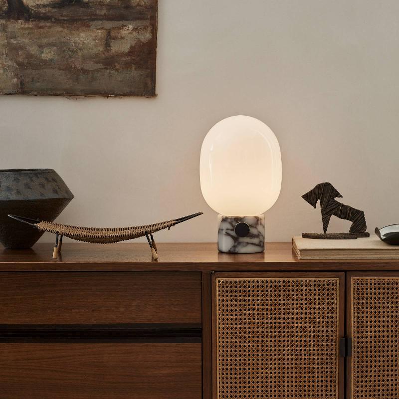 AUDO COPENHAGEN AUDO JWDA LAMPE, PIED MARBRE CALACATTA-VIOLA