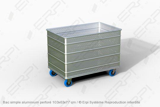 Bac simple aluminium perforé 103x63x77 cm - bs1036377-02a_0