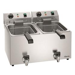 Friteuse Snack IV Plus - 2 x 5,5 Litres - Bartscher - Acier inoxydable 18/10 A162824E_0
