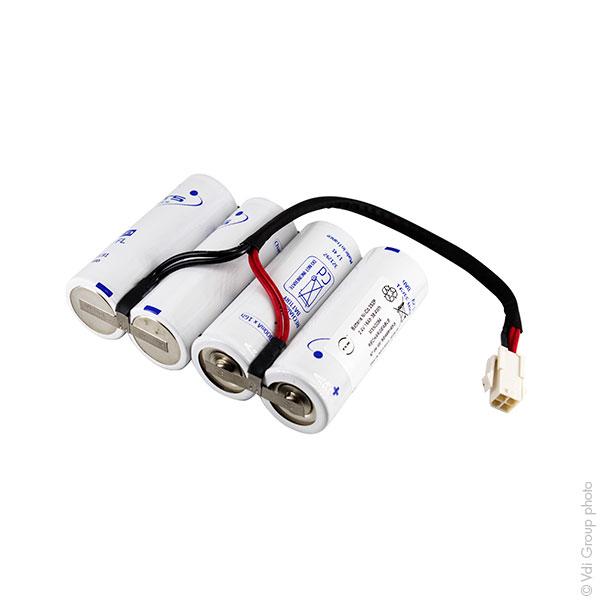 Batterie industrielle NiCd 4x F 2S2P ST1 - 2.4V 16Ah - Connecteur Molex - Marque NX_0