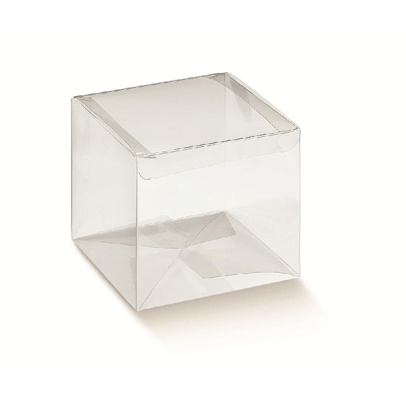 Boite fond automatique PVC 10x10x10 cm transparente - par 10_0