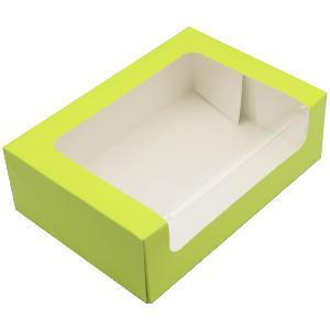 BOITE VERTE POUR 12 / 16 MACARONS EN CARTON