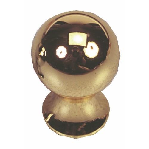 BOUTONS DE MEUBLE BOULE ZAMAK 8721-DORÉ BRILLANT BRICOZOR