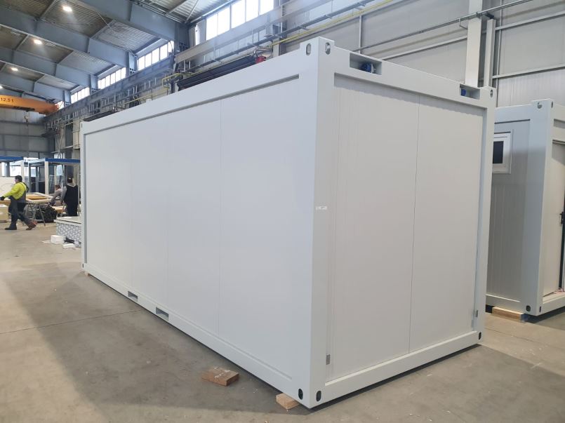 Bureau préfabriqué modulaire 20' - Europbox - entièrement isolé avec dimensions spécifiques et options personnalisables_0