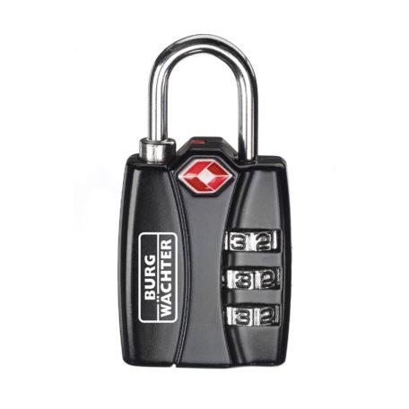 Cadenas de sécurité à combinaison TSA 78 - Idéal pour voyages en avion - 3 rouleaux avec ouverture douane_0