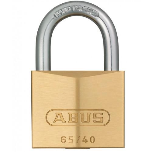 CADENAS À CLÉ - LAITON - ANSE CÉMENTÉE - LARGEUR 40 MM - 65/40 KA6402 ABUS
