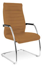 Chaise City Visiteur - Mécanisme basculant décentré - Dossier ergonomique avec accoudoirs chromés_0