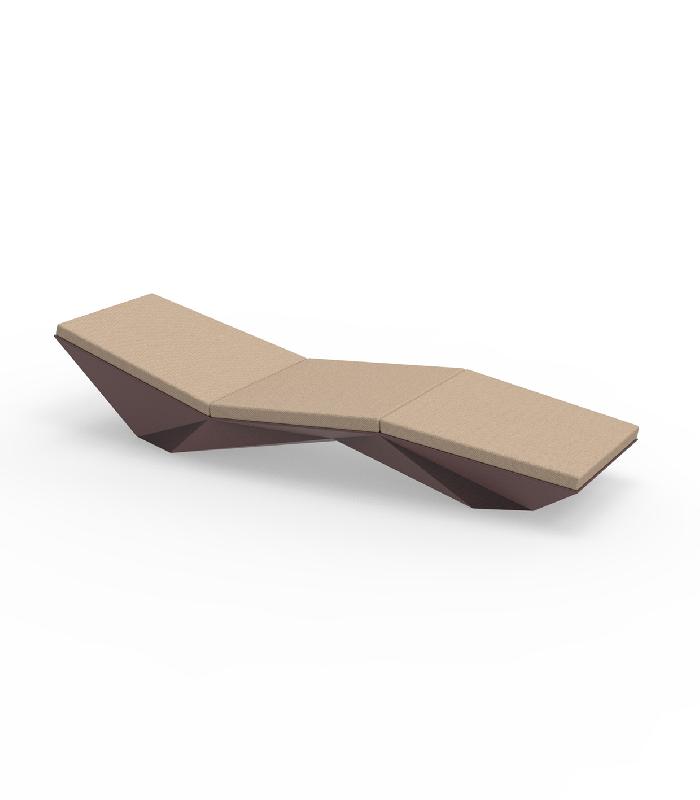 Chaise longue transat design FAZ - grenat_0