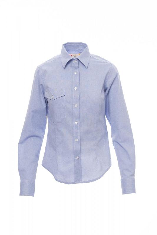 Chemise femme - coupe cintrée, pinces de reprise, col italien - SPECIALIST LADY - 001108-0366 - Payper_0