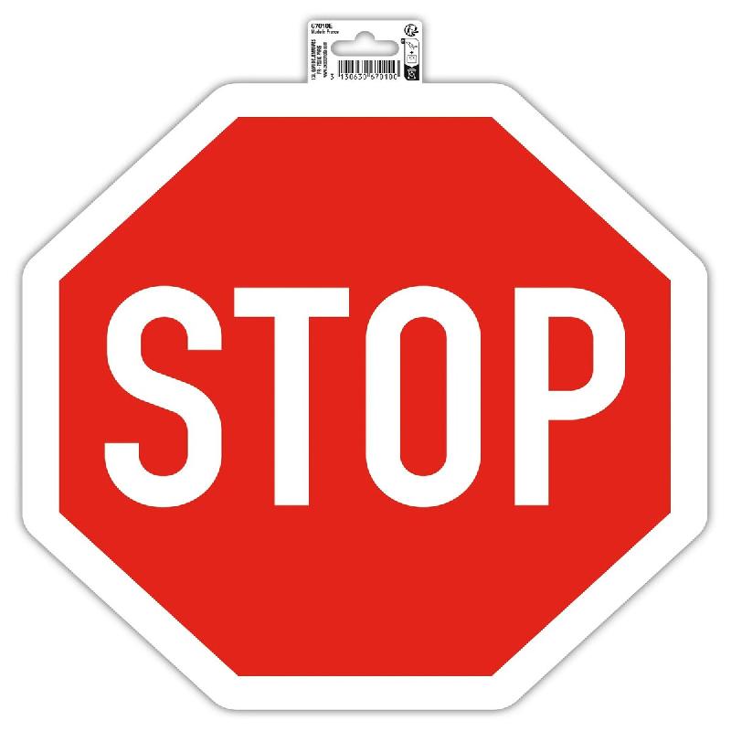 Exacompta Signalisation adhésive Stop, rouge/blanc - rouge 67010E_0
