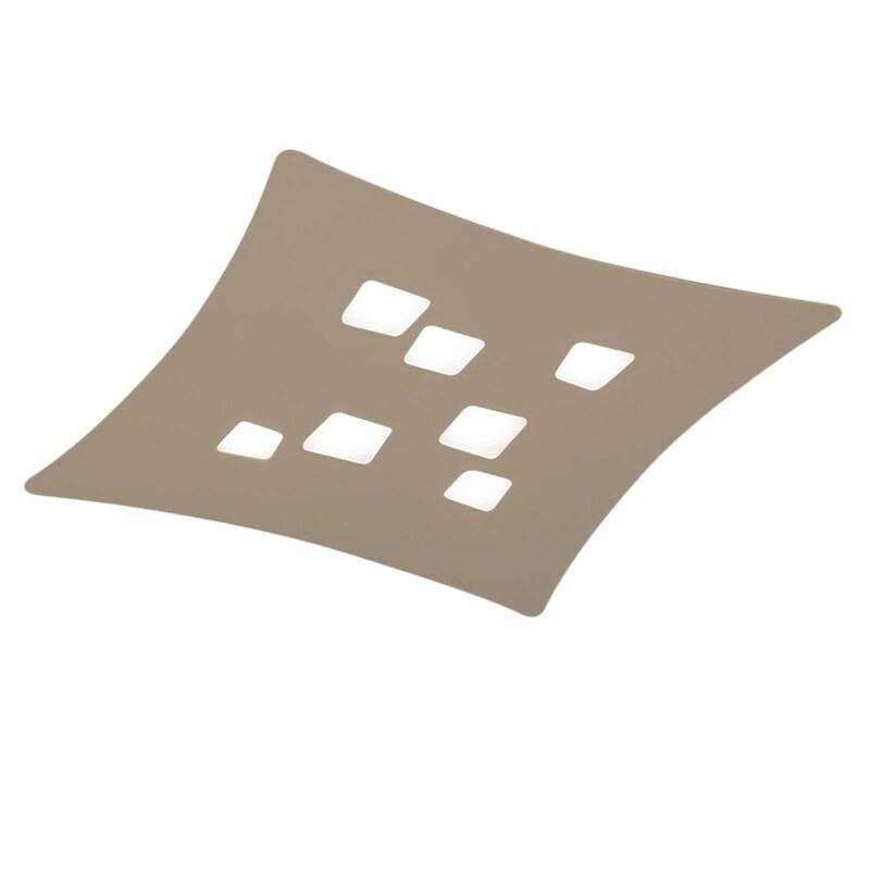 Gea Luce Plafonnier Isotta 7 Lumières Gx53 Tourterelle - Métal Incurvé 62X69Cm, Style Géométrique, Max 7X8W, Ampoules Exclues - marron 8000000104427_0