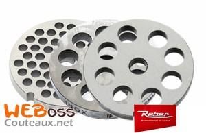 GRILLE INOX DE HACHOIR ÉLECTRIQUE REBER N°12 8 MM