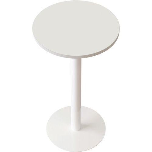 GUÉRIDON EASY OFFICE HAUT PIED MÉTAL Ø 60 CM PLATEAU BLANC - MEET BY PAPERFLOW