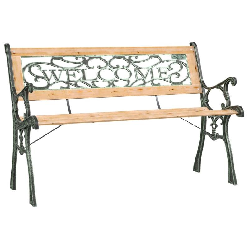Helloshop26 - Banc de jardin meuble de patio d'extérieur terrasse 122 x 51 x 73 cm bois de sapin massif 02_0011216 - Bois massif 3000615382727_0