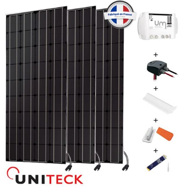 Kit solaire camping-car 450W 12V - Uniteck - Photovoltaïque haute performance et autonomie énergétique_0