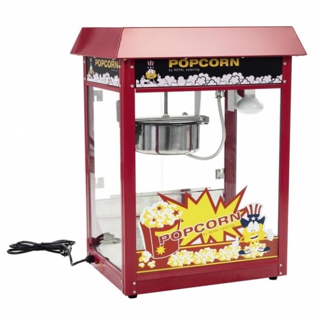 Machine à pop-corn professionnelle en inox - rendement 5 kg/h - 1350W_0