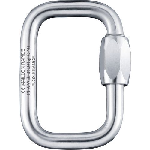 MAILLON RAPIDE CARRÉ EN INOX D8MM - CMU 770 KG - GODET