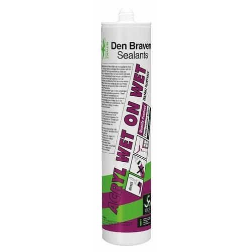 MASTIC ACRYLIQUE - PEINTURE SUR JOINT FRAIS - BLANC - 12 - WET ON WET DEN BRAVEN