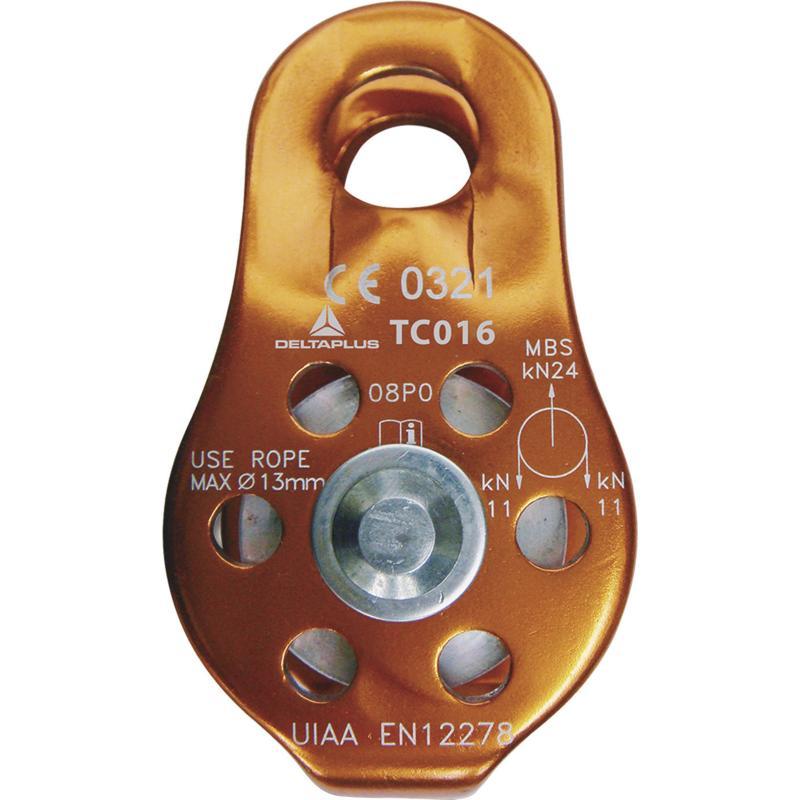 Mini poulie en aluminium - TC016 - alliage aluminium et poulie acier inoxydable pour corde Ø < 13 mm_0