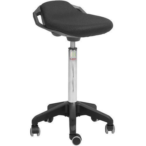 TABOURET OCTOPUS SPACE - TISSU 3D - HAUT - NOIR - GLOBAL PROFESSIONAL SEATING