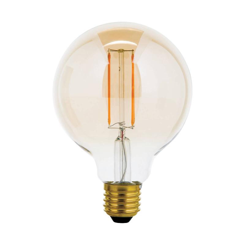ORION AMPOULE GLOBE LED E27 G95 6 W AMBRÉE 2 200 K DIM