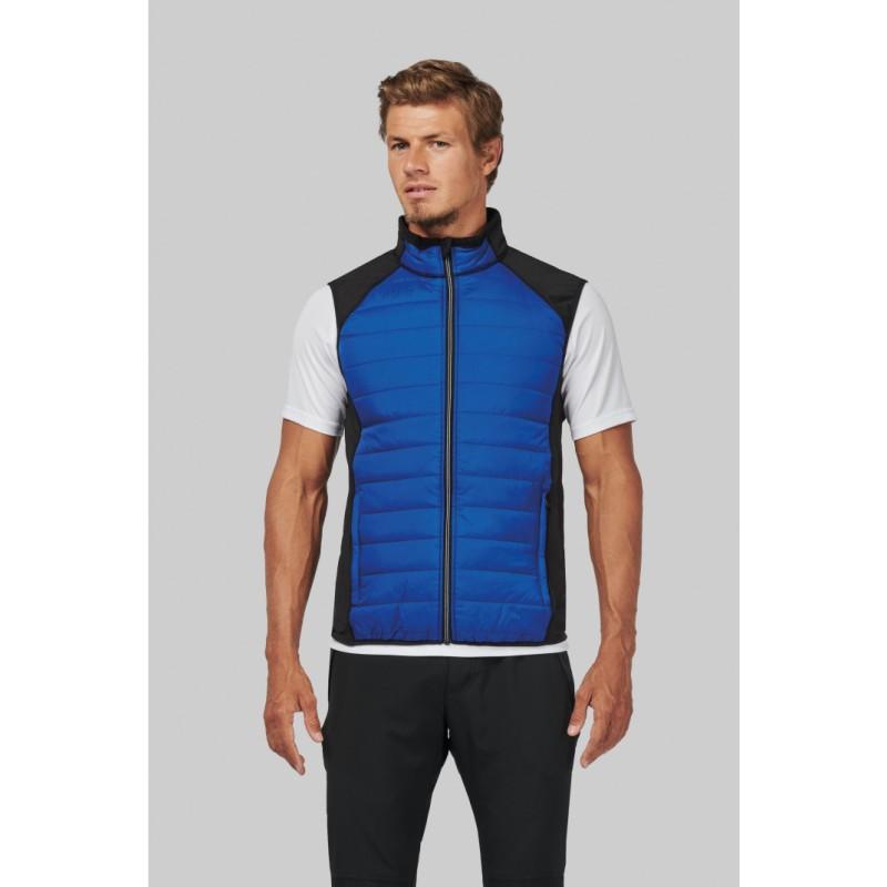 PA235 - Veste sport bi-matière sans manches unisexe avec traitement déperlant et poches zippées_0