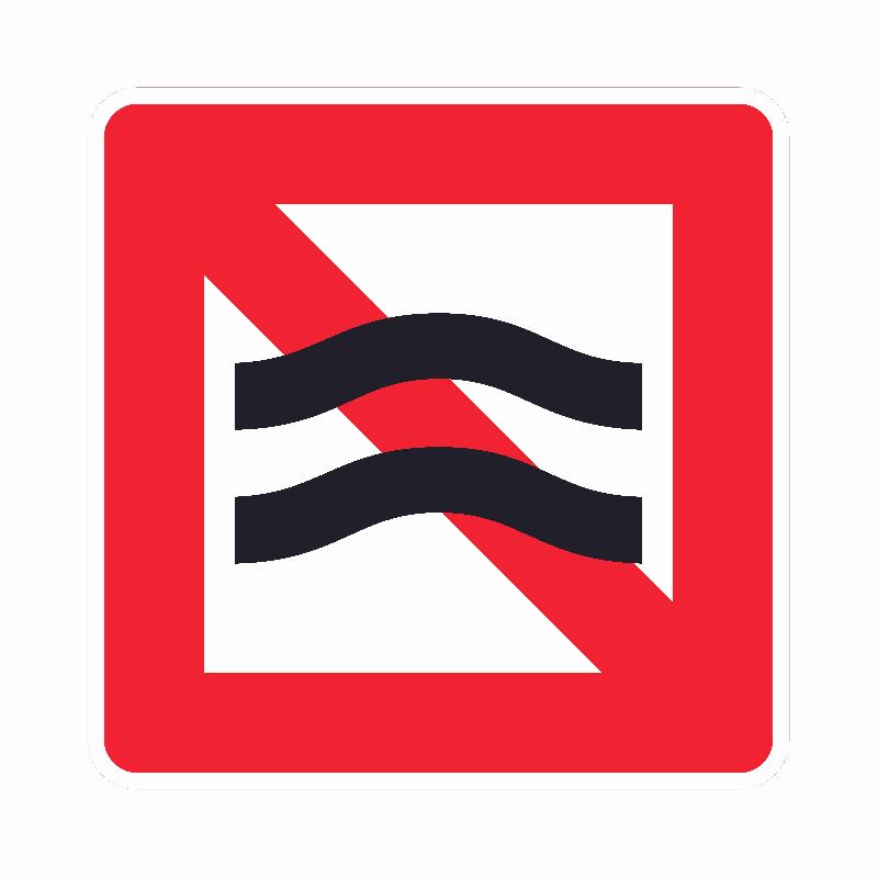 Panneau A9 - Interdiction de créer des remous - fluvial_0
