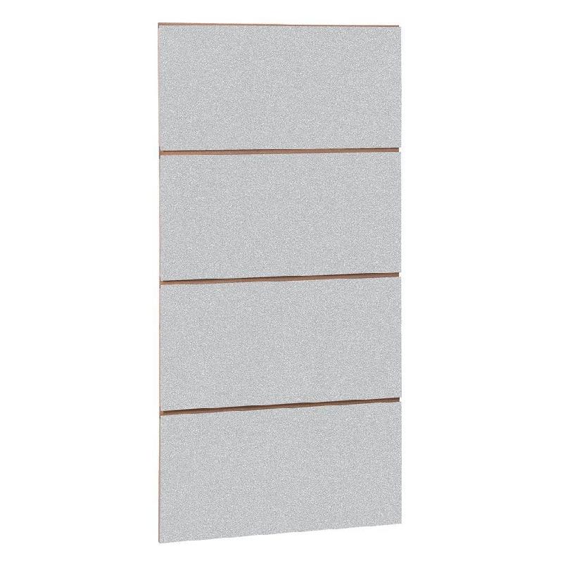 Panneau rainuré R30 L59,5xP120cm épaisseur 18mm - gris alu_0