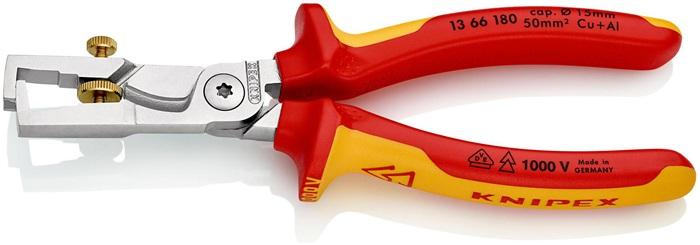 Pince à dénuder StriX 180 mm VDE - chromé - gaines multicomposant - KNIPEX_0