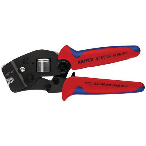 PINCE À SERTIR AUTOMATIQUE EMBOUTS DE CÂBLE ACCÈS FRONTAL 008 - 10MM² - KNIPEX
