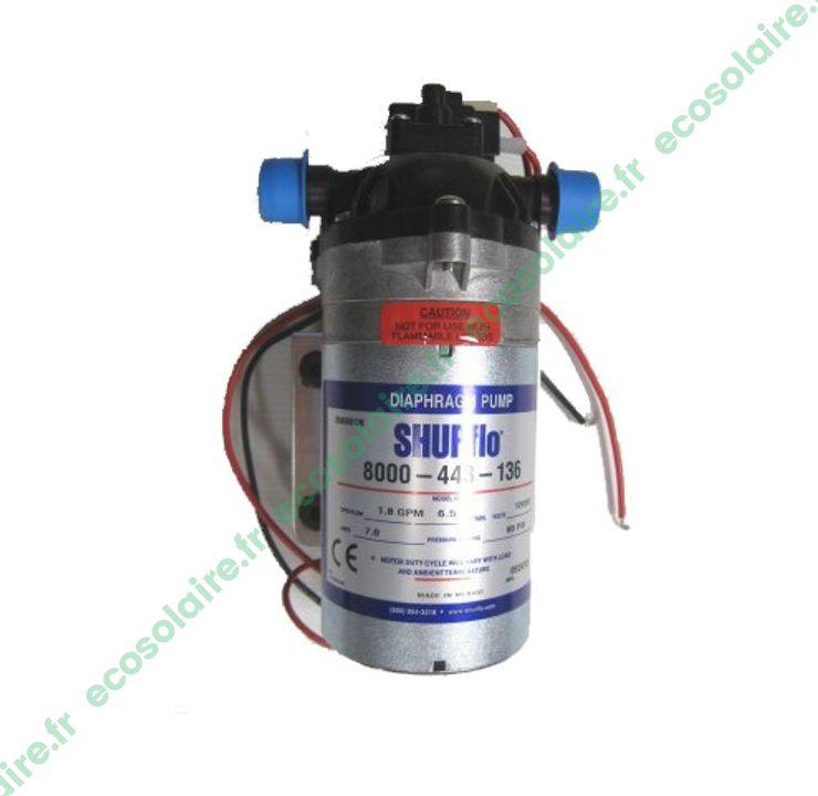 Pompe de surface solaire Shurflo 8000-443-136 12V - autoamorçante et fonctionnant à sec_0