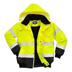 Portwest - Blouson de travail chaud certifié -40°C bicolore HV Jaune / Noir Taille L - L jaune 5036108255771_0