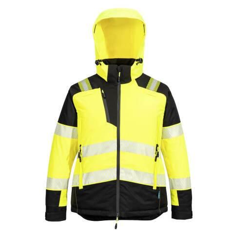 PORTWEST T162 PARKA HV FEMMES PW3 JAUNE/NOIR - TAILLE M