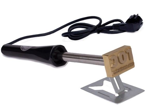 Posta Perma - Marque à chaud Royalposthumus - 100W - Plaque 40x30mm en laiton_0