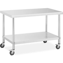 Royal Catering - Royal Catering RCAT-120/70-W Table de Travail 70 x 120 cm - Capacité de Charge 158 kg - Pour Atelier et Cuisine - multi-matériau 40_0