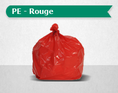 Sac poubelle professionnel PE HD 50L - Rouge_0