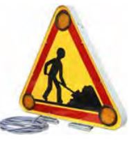 Signalisation lumineuse Tri-flash à LEDs D/F - Classe 1 ou 2 - Dimensions 500 ou 700mm - Bi-tension automatique 12/24V_0