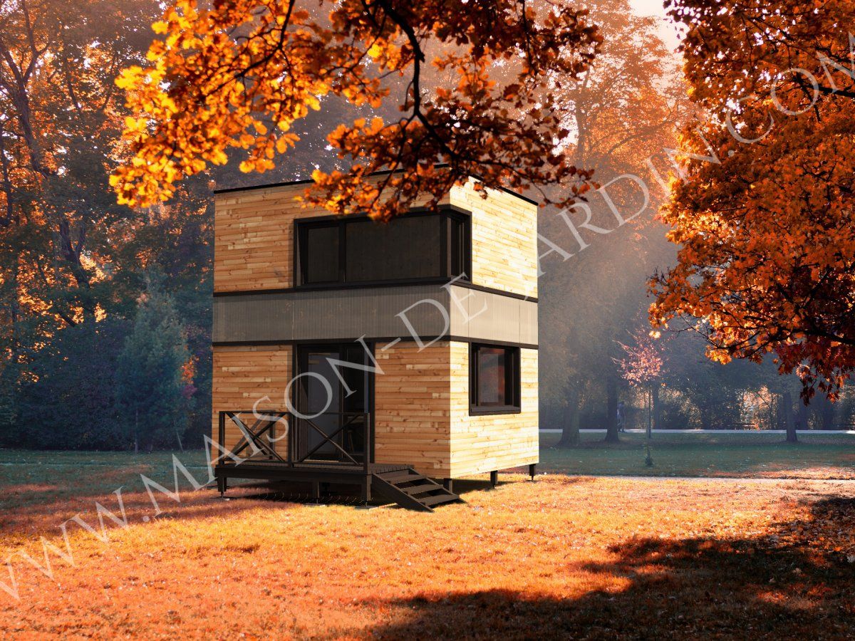 Studio de jardin 37 m² - maison en ossature bois - Toulon, avec étage de 17 m² et garantie 10 ans_0