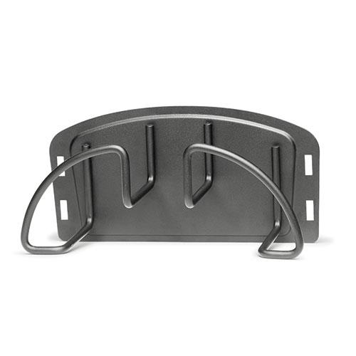 Support à tuyau 486 - robuste en acier haute résistance - fixation rail en T ou paroi - gris anthracite - 486x170x195 mm_0