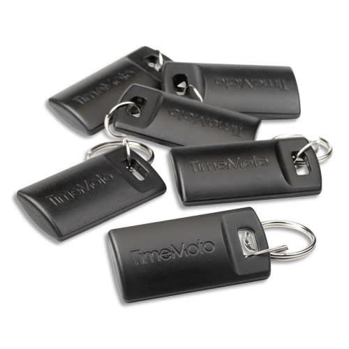 TimeMoto - Boîte de 25 badges porte-clés RF-110 pour pointeuses TimeMoto 125-0604_0